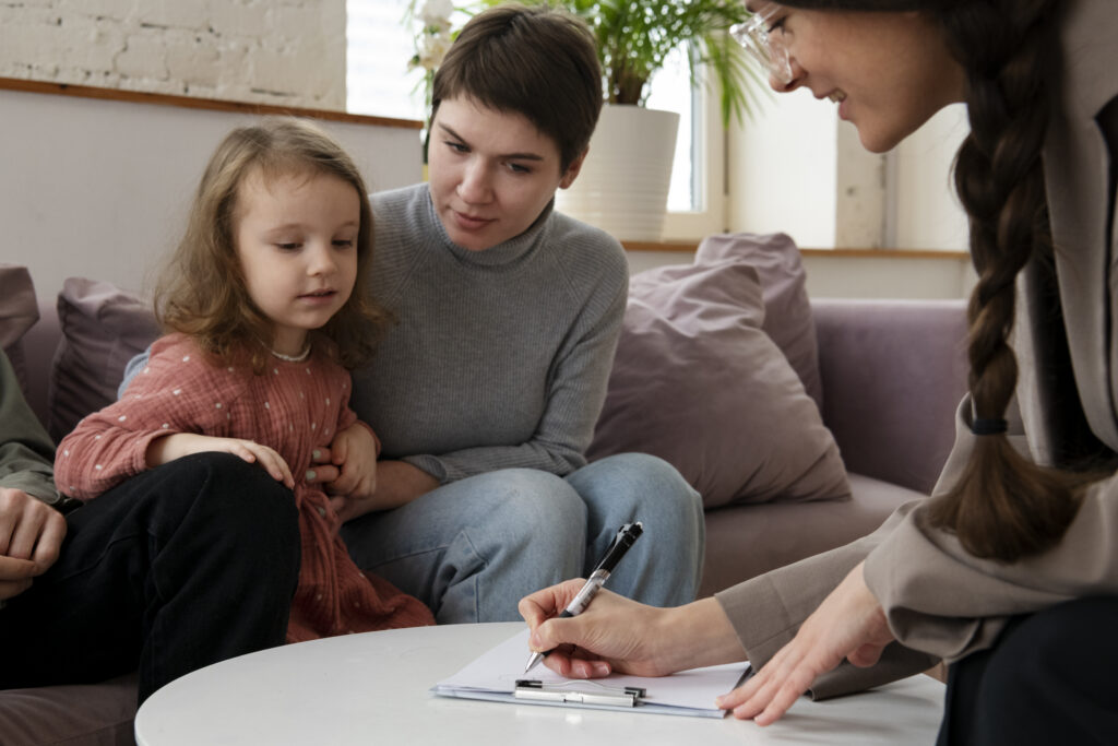 family during theraphy